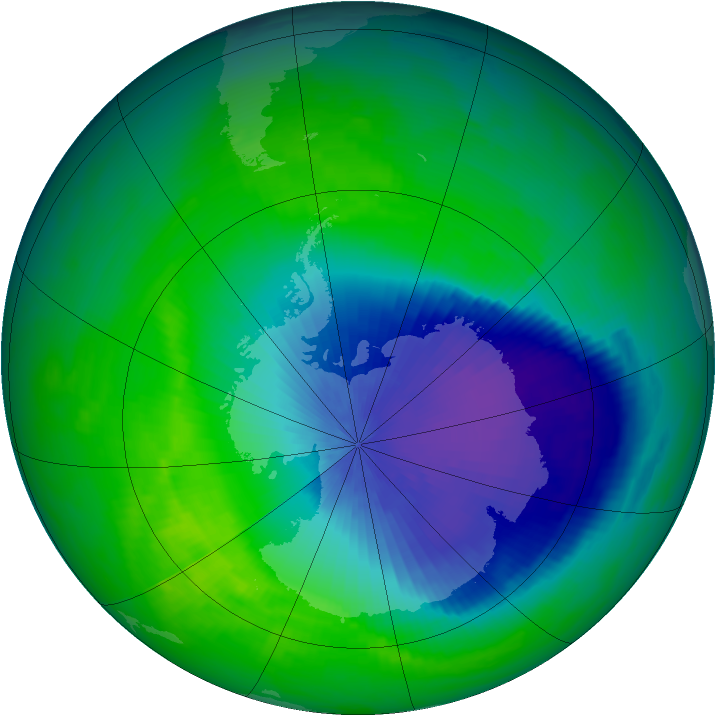 Ozone Map 1992-10-27
